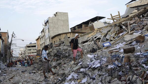 Consequências do terremoto no Equador - Sputnik Brasil