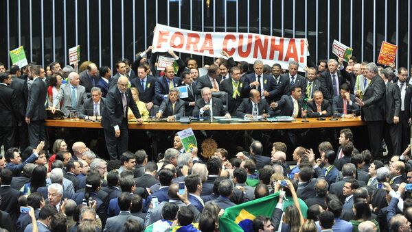Votação do pedido de impeachment da presidenta Dilma Rousseff, na Câmara dos Deputados - Sputnik Brasil