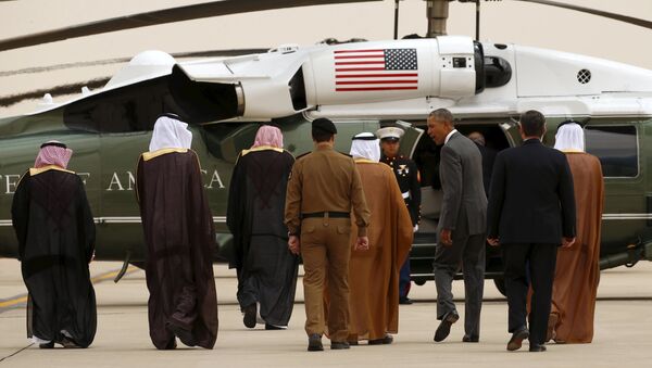Presidente dos EUA Barack Obama no Aeroporto Internacional de King Khalid em Riad - Sputnik Brasil