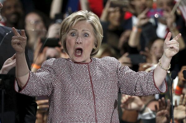 A candidata ao cargo presidencial dos EUA Hillary Clinton em Nova York - Sputnik Brasil