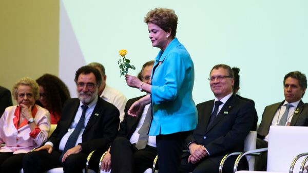 Presidenta Dilma Rousseff durante cerimônia de abertura da Conferência Nacional de Direitos Humanos - Sputnik Brasil