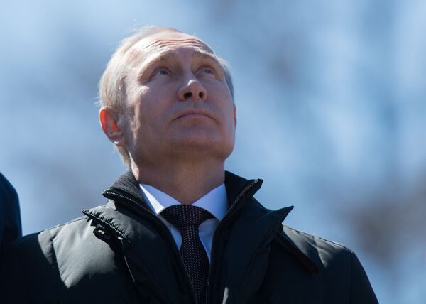 O presidente russo, Vladimir Putin, no cosmódromo de Vostochny - Sputnik Brasil