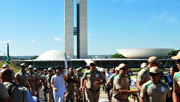 Tour da Tocha Olímpica em Brasília - Sputnik Brasil