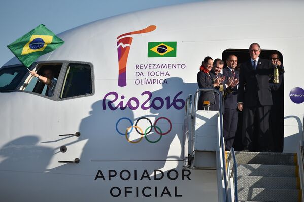Chama Olímpica chega em Brasília - Sputnik Brasil
