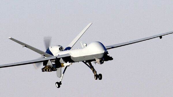 Drone americano MQ-9 Reaper em ação - Sputnik Brasil