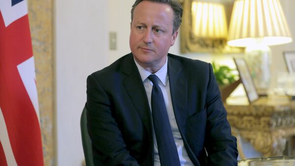Primeiro-ministro do Reino Unido David Cameron encontra-se com o seu homólogo da Nova Zelândia, John Key, em Washington, 31 de março, 2016 - Sputnik Brasil