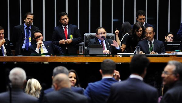 Presidente interino da Câmara dos Deputados, Waldir Maranhão, anula votação do impeachment - Sputnik Brasil