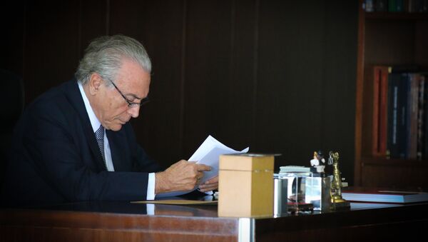 Presidente interino Michel Temer - Sputnik Brasil