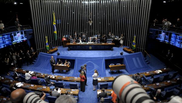 Senado Federal decide admissibilidade do processo de impeachment da Presidenta Dilma Rousseff - Sputnik Brasil