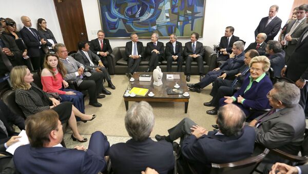 Comissão do Impeachmentdo Senado recebe o Presidente do STF, Ricardo Lewandowski - Sputnik Brasil