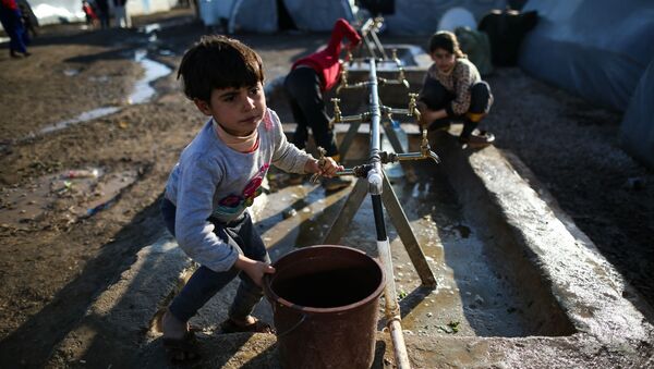 Crianças sírias refugiadas na Turquia. - Sputnik Brasil