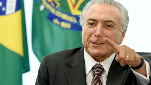 Michel Temer, presidente interino do Brasil - Sputnik Brasil