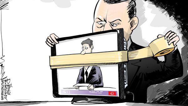 Liberdade da imprensa na Turquia - Sputnik Brasil