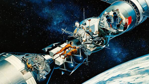 Em 1975 exploradores americano e sovietico apertaram as mãos - Sputnik Brasil