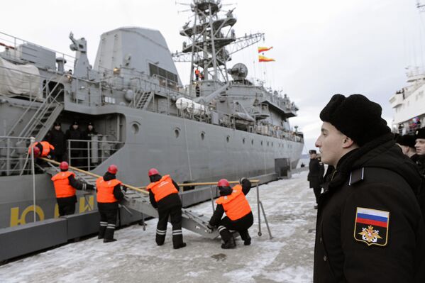 Chegada a Severomorsk do novo navio especial de comunicações Yuri Ivanov - Sputnik Brasil