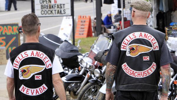 Członkowie grupy Hells Angels na festiwalu Bike Week w New Hampshire (USA). - Sputnik Brasil