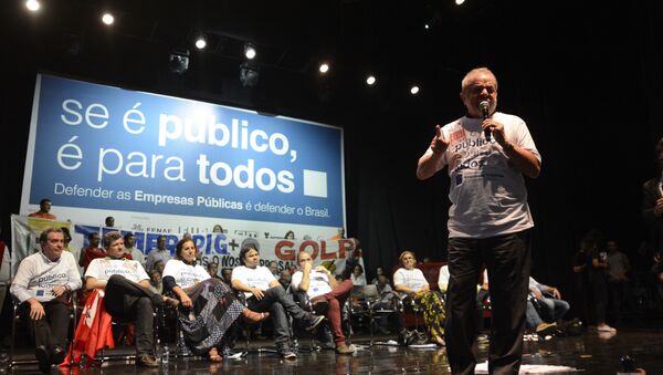 Lula participa do lançamento de campanha em defesa das empresas publicas no Rio de Janeiro - Sputnik Brasil
