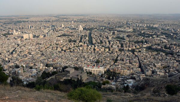 Vista de Damasco da montanha Qasioun - Sputnik Brasil