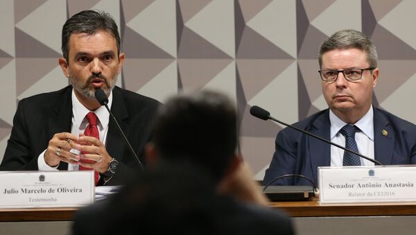 Procurador Júlio Marcelo de Oliveira, do TCU, na Comissão Especial do Impeachment. - Sputnik Brasil
