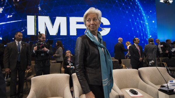A diretora-gerente do Fundo Monetário Internacional (FMI), Christine Lagarde. 16 de abril, 2016 - Sputnik Brasil