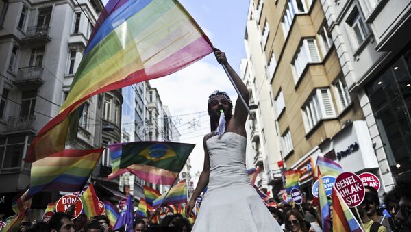 Parada gay na Turquia, 2014 - Sputnik Brasil
