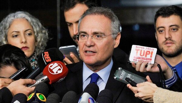 Renan Calheiros diz que PEC do limite aos gastos públicos deveria ficar para depois do impeachment. - Sputnik Brasil