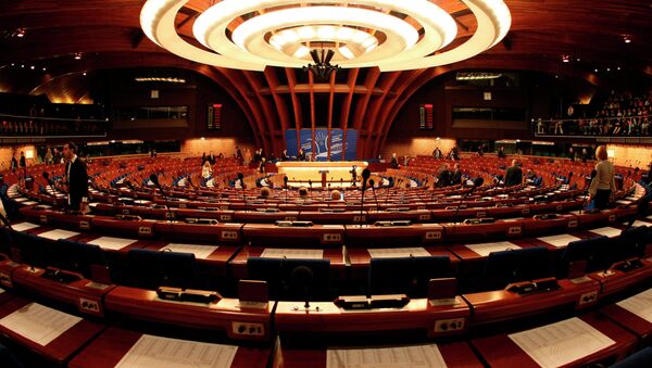 General view of the plenary room of the Council of Europe in Strasbourg, eastern France - Sputnik Brasil