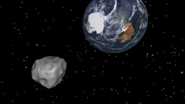Simulação da aproximação de um asteroide. - Sputnik Brasil