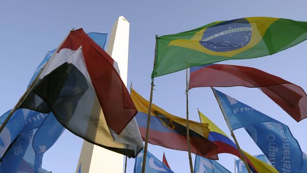 Bandeiras de Mercosul - Sputnik Brasil