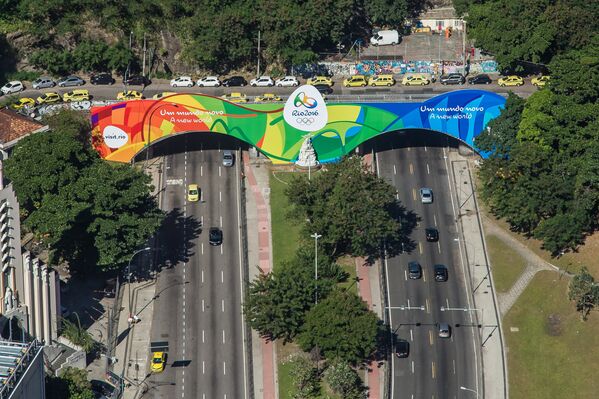 Cores olímpicas ganham as ruas do Rio - Sputnik Brasil