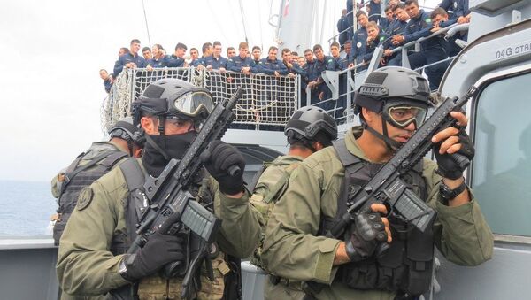 Fuzileiros Navais da Marinha Brasileira vão reforçar a segurança nos Jogos Rio 2016. - Sputnik Brasil