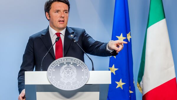 Primeiro-ministro italiano Matteo Renzi (foto de arquivo) - Sputnik Brasil