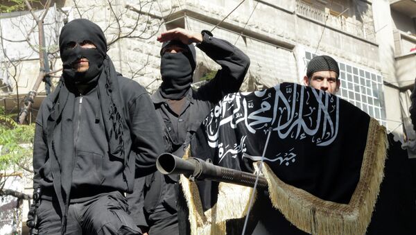 Membros do grupo jihadista conhecido como Frente al-Nusra (arquivo) - Sputnik Brasil