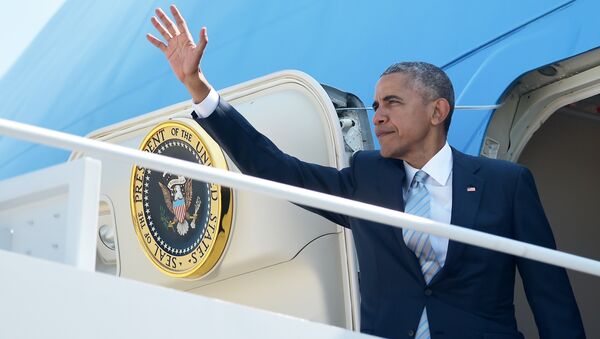 Presidente norte-americano Barack Obama antes da sua partida para a cúpula da OTAN na Polônia, EUA, 7 de julho de 2016 - Sputnik Brasil