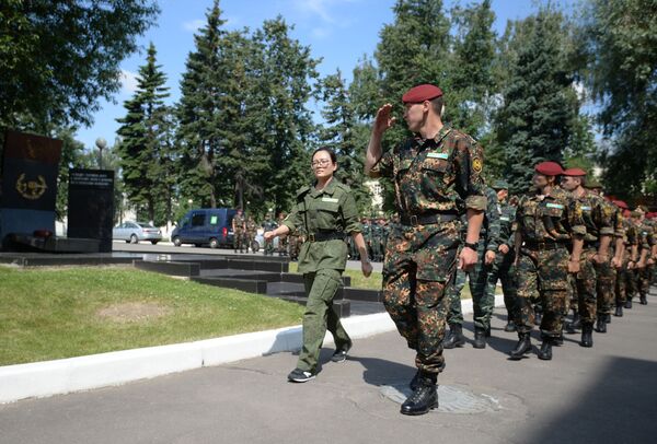 Inauguração dos exercícios táticos conjuntos das forças especiais da Guarda Nacional da Rússia e da Polícia Armada do Povo da China (PAP) “Cooperação-2016” - Sputnik Brasil