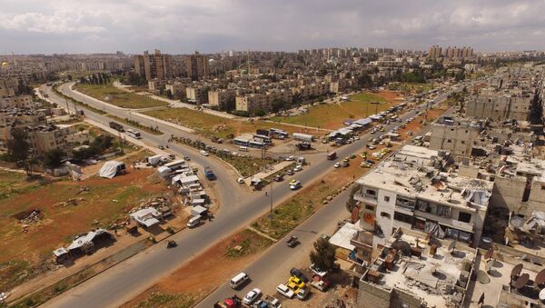 Vista pela cidade síria de Aleppo, Síria, abril de 2016 - Sputnik Brasil