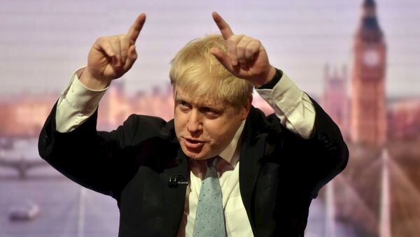 London Mayor Boris Johnson is seen speaking on the BBC's Andrew Marr Show in this photograph received via the BBC in London, Britain March 6, 2016 - Sputnik Brasil