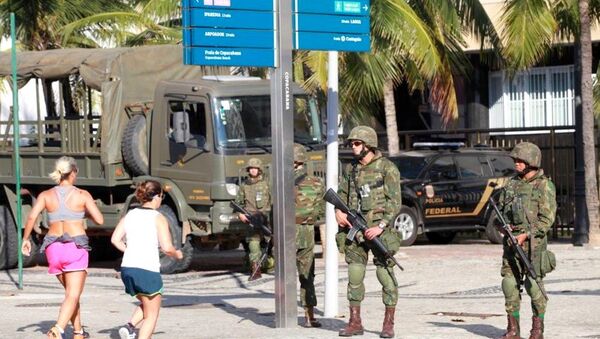 Forças Armadas reforçam a segurança no Rio para os Jogos - Sputnik Brasil
