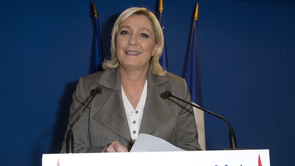 Marine Le Pen, líder da Frente Nacional - Sputnik Brasil