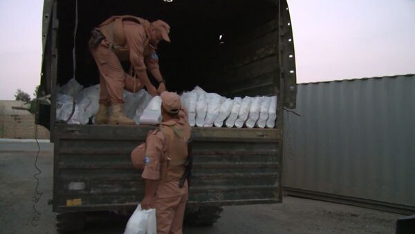 Ajuda humanitária russa para Aleppo - Sputnik Brasil