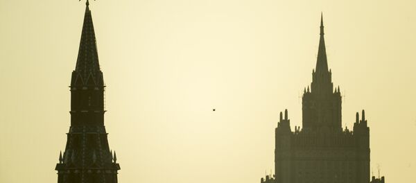 Vista do Kremlin e Ministério das Relações Exteriores da Rússia - Sputnik Brasil