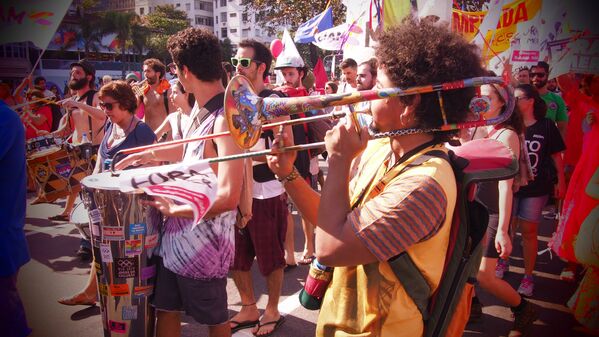 Ato contra Temer conta com a participação de músicos em Copacabana - Sputnik Brasil
