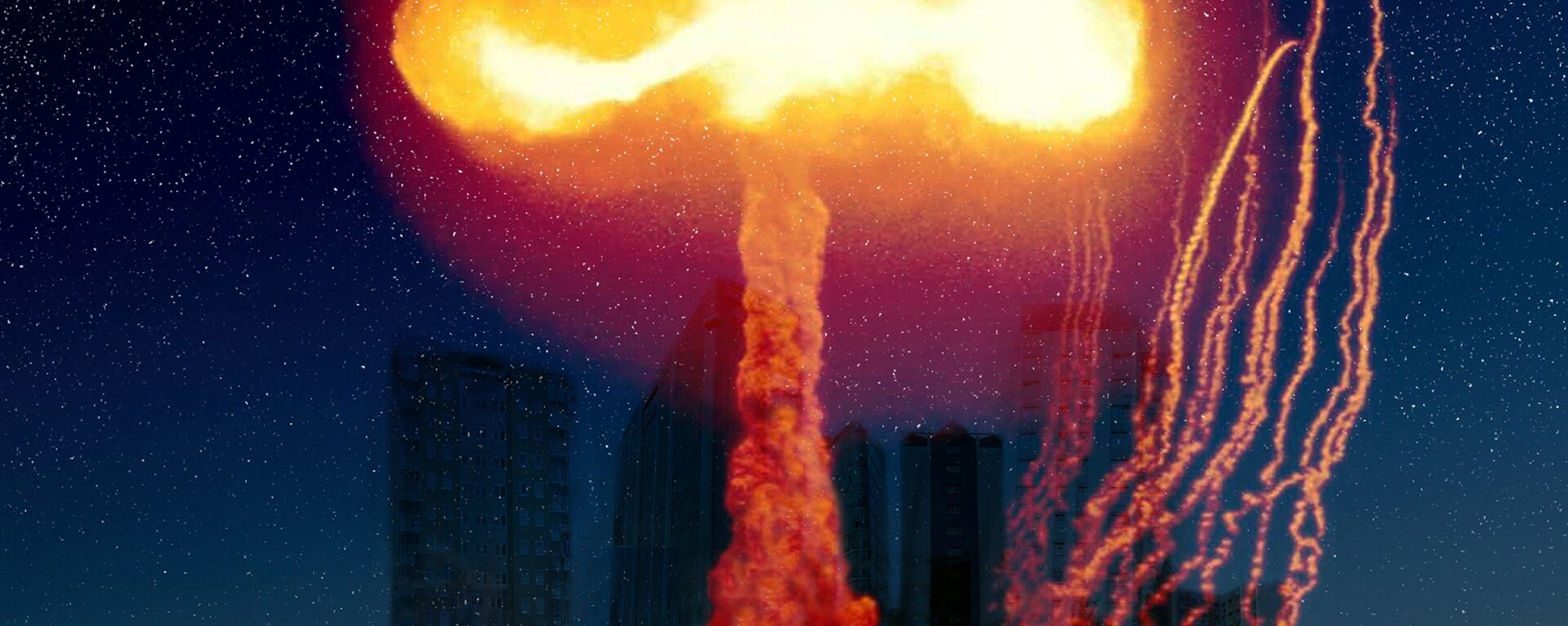 Imagem artística de uma explosão nuclear - Sputnik Brasil, 1920, 10.03.2024