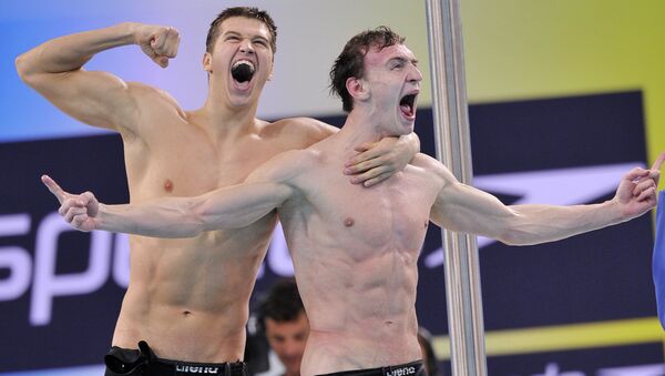Nadadores russos - Sputnik Brasil
