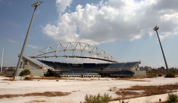 Estádio Olímpico de vôlei de praia no sul de Atenas - Sputnik Brasil