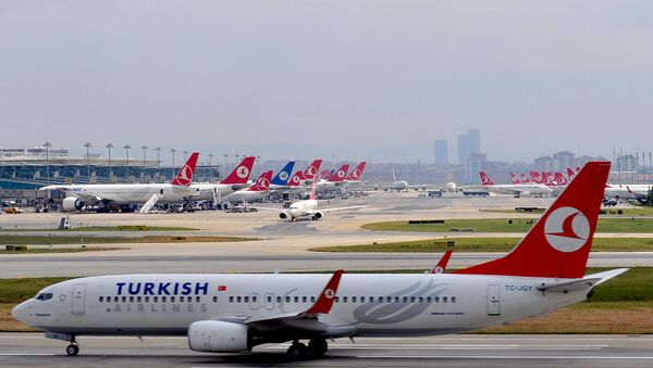 Avião da Turkish Airlines. - Sputnik Brasil