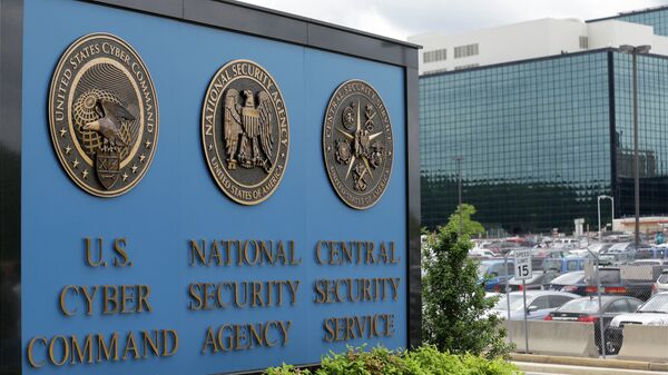Entrada da sede da Agência de Segurança Nacional (NSA, na sigla em inglês), em Fort Meade, no estado de Maryland, nos EUA (foto de arquivo) - Sputnik Brasil