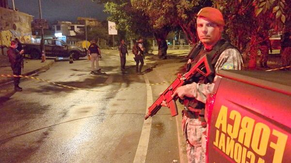Força Nacional de Seguranca após ataque à agentes no Complexo da Maré - Sputnik Brasil