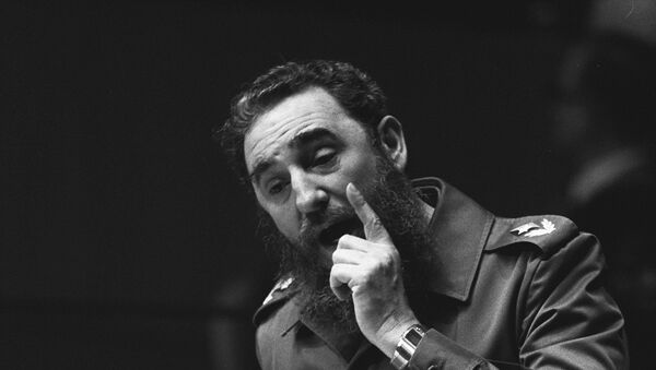 Fidel Castro se apresenta na Assembleia-Geral da ONU, Nova York, 13 de outubro de 1979 - Sputnik Brasil