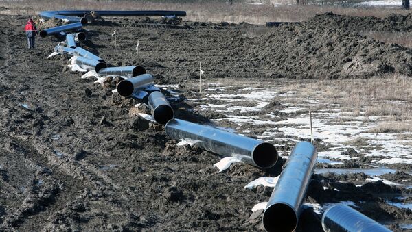 Construção de gasoduto na região de Kaliningrado, Rússia (foto de arquivo) - Sputnik Brasil